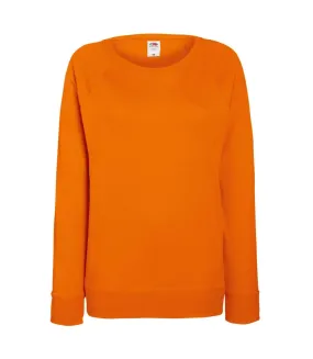 Sweatshirt à manches raglan femme orange Fruit of the Loom